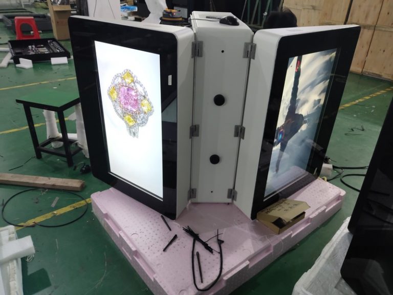 32-inch dual-screen wall-mounted outdoor digital signage display