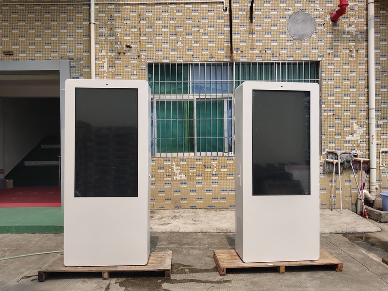 five double-sided outdoor displays inspected before shipment to Malaysia