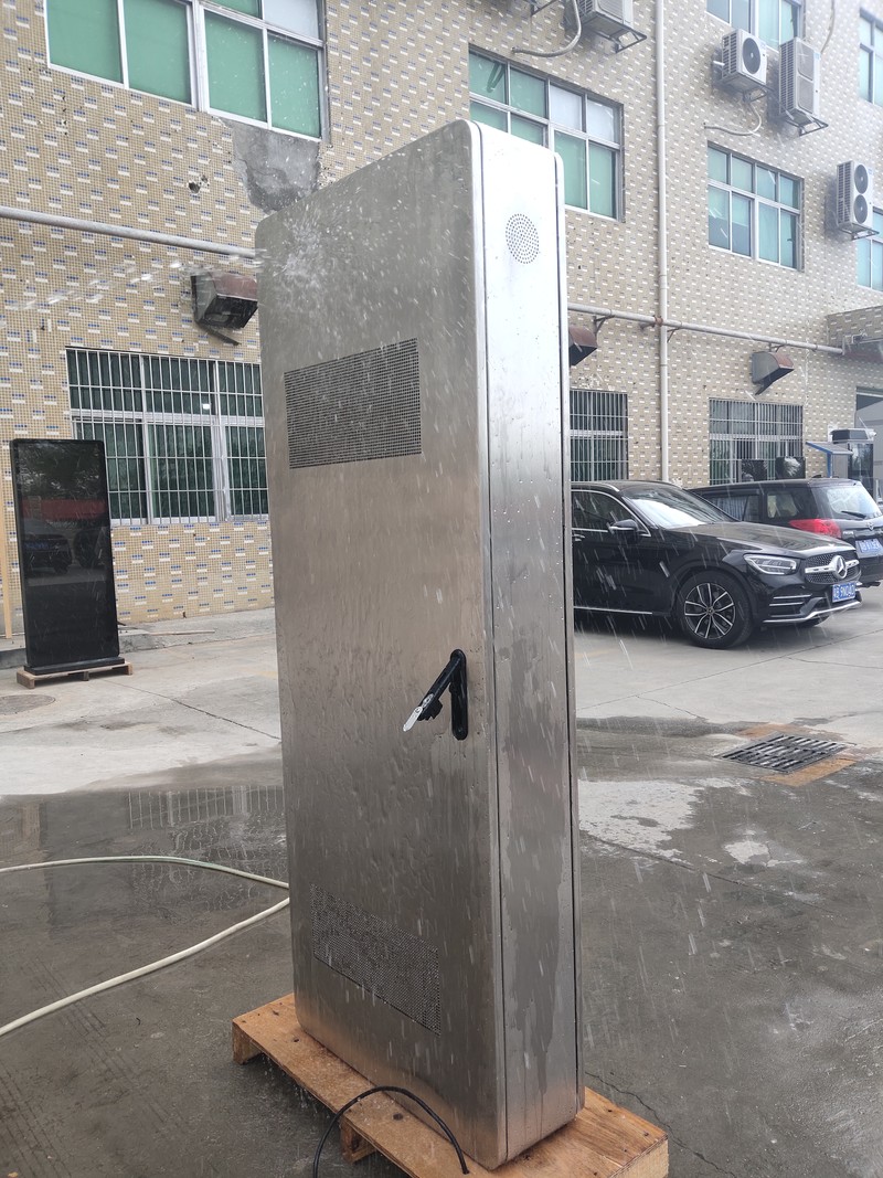 ZXT LCD fabricating a stainless-steel outdoor kiosk enclosure