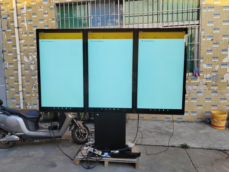 three outdoor metro digital signage units prepared for shipment to Malaysia